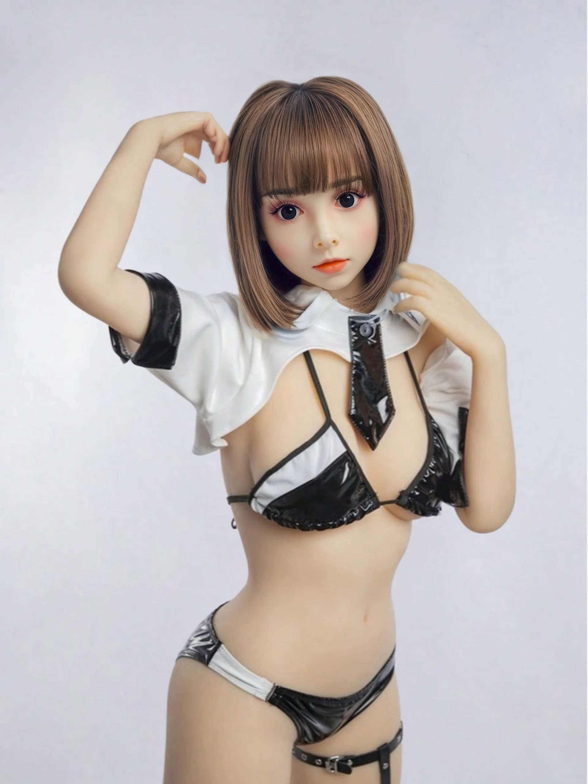 دمية TPE بدون خياطة 140 سم/100 سم، عظام قوية، وضعية متعددة الاستخدامات، مكياج رائع، بشرة رقيقة، مناسبة للتصوير الفوتوغرافي، #4