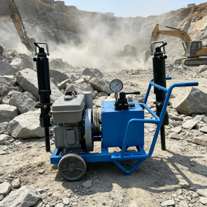 Diesel Hydraulic Rock Splitting Machine Heavy Hydraulic Stone Splitter Tunnel Excavation Separation Equipment