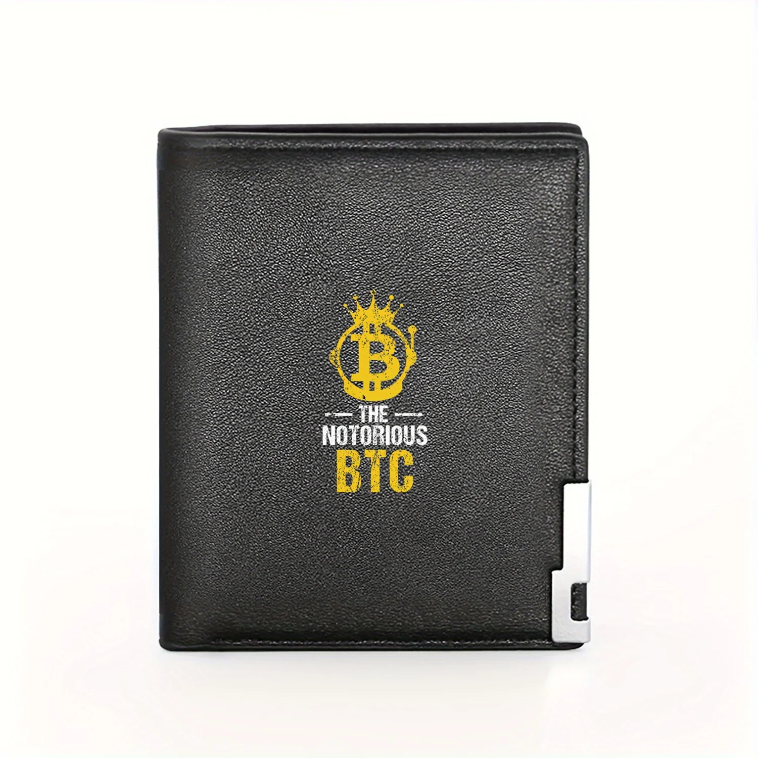 

The Notorious BTC Bitcoin King Crown Крипто-кошелек Деловой мужской повседневный элегантный простой практичный качественный кошелек Стильный принт