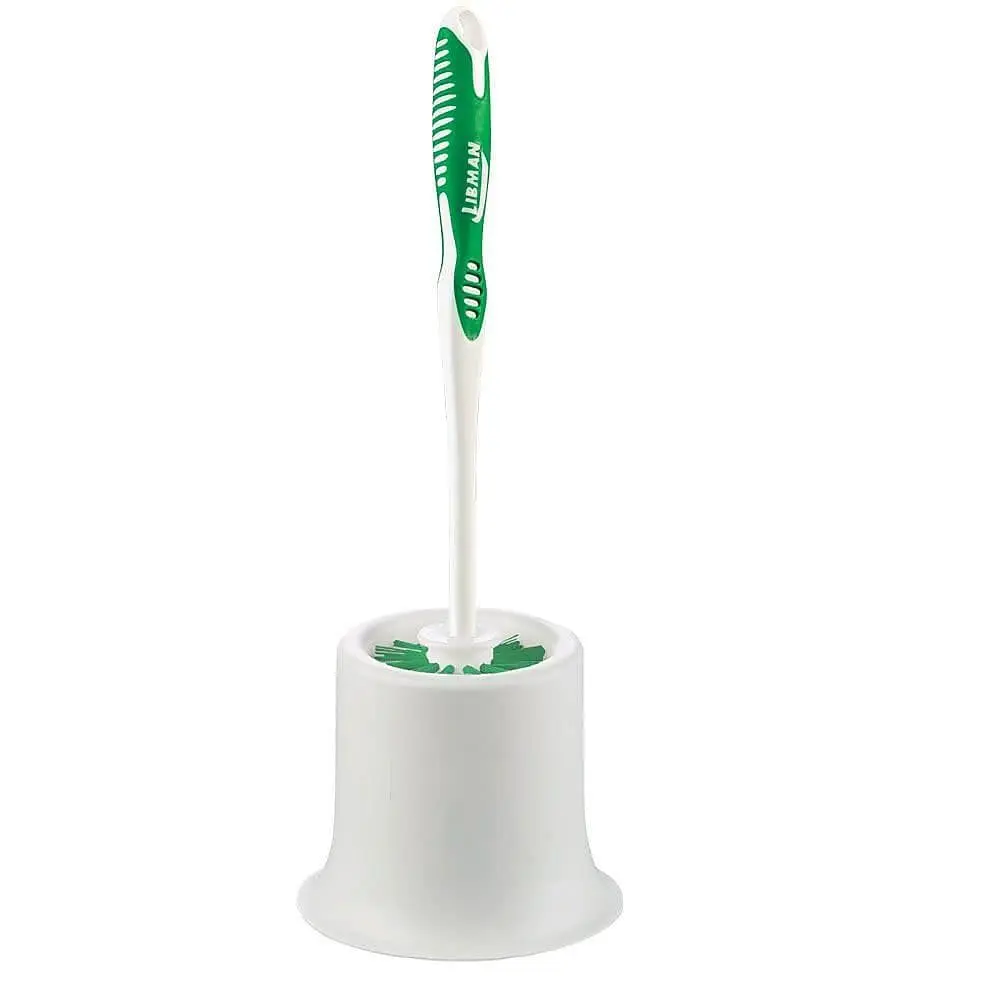 

15 Green & White Polypropylene Bowl Brush Set, 4-Pack with Open Caddy