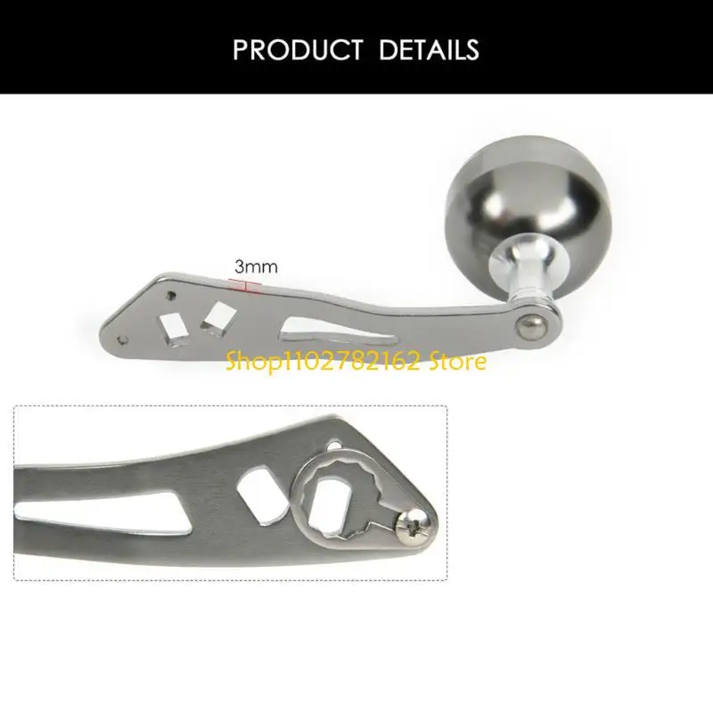 547B Single Fishing Reel Handle Knob Power Handle Metal Spinning Fishing Reel Handles