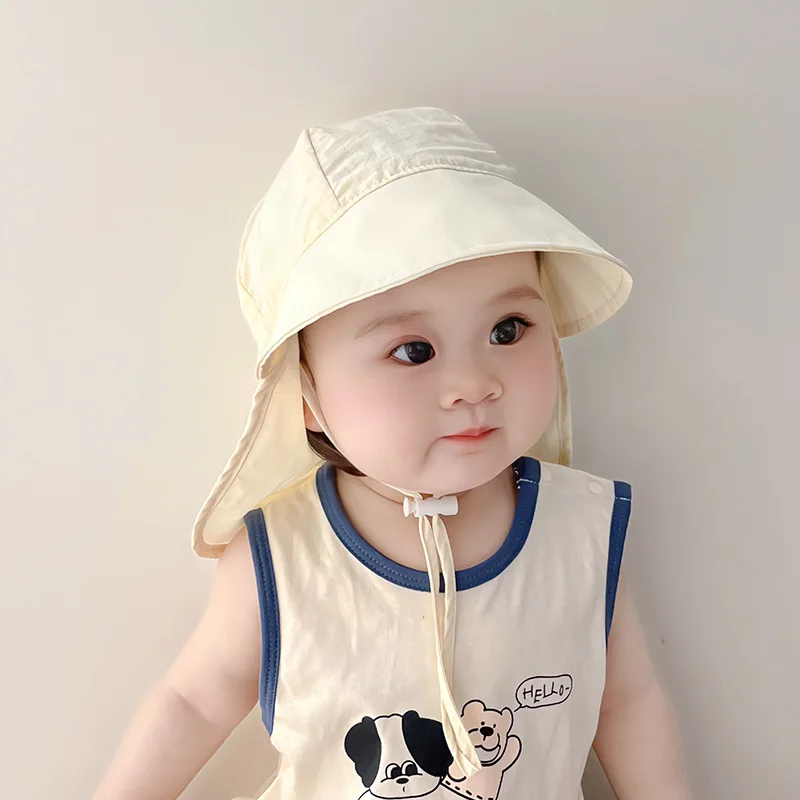 Quick-drying Baby Bucket Hats For Toddler Wide Brim Beach UV Protection Sun Hat Boys Girls Outdoor Essential Sunscreen Cap