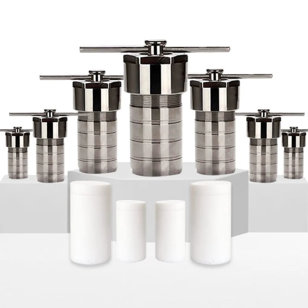 25-200ml Stainless Steel Hydrothermal Autoclave Reactor PTFE Liner High Pressure Digestion Vessel Lab Synthesis  Preparation