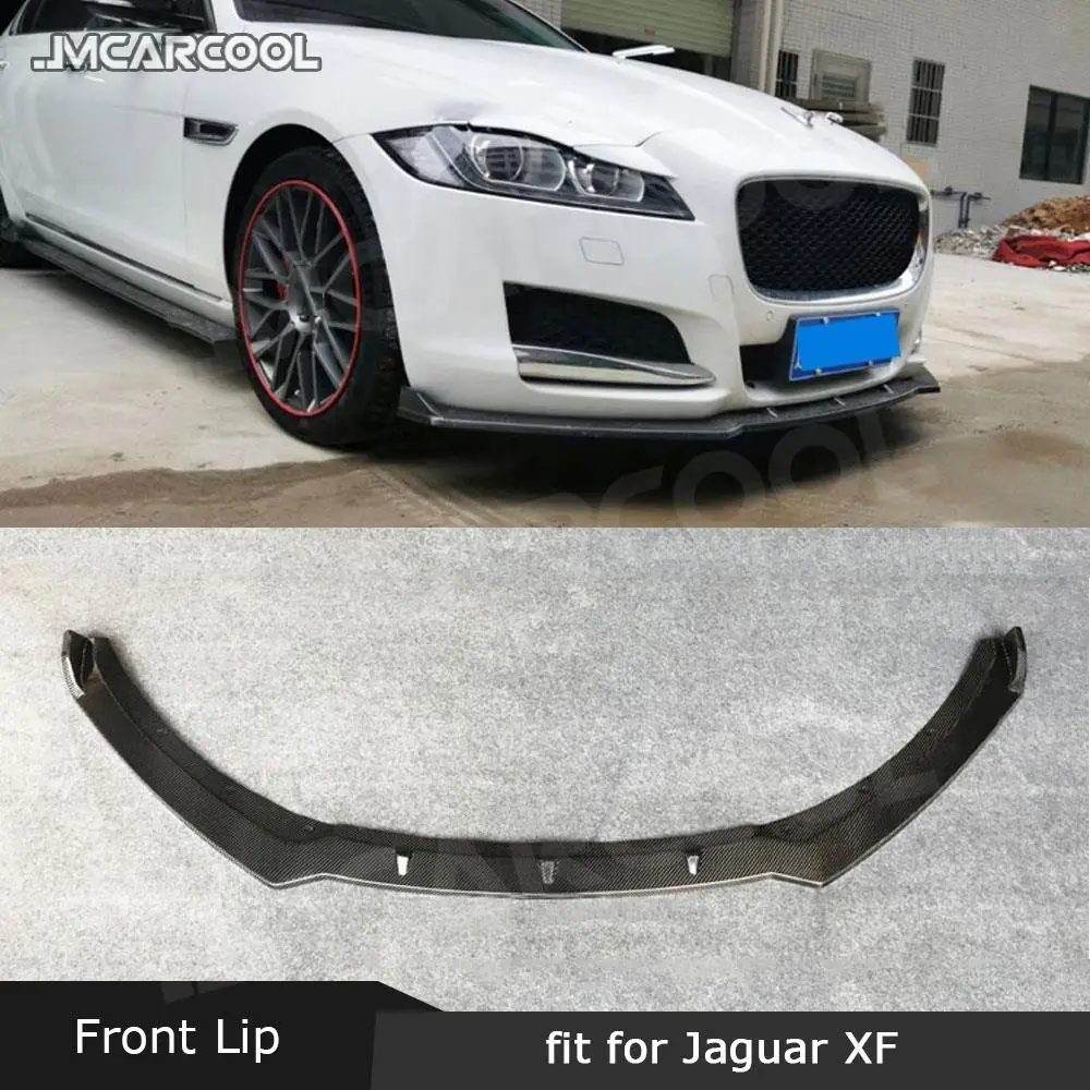 

JMCARCOOL передний спойлер из углеродного волокна для Jaguar XF XFL Standard 2016-2019 FRP, головной бампер, защита подбородка