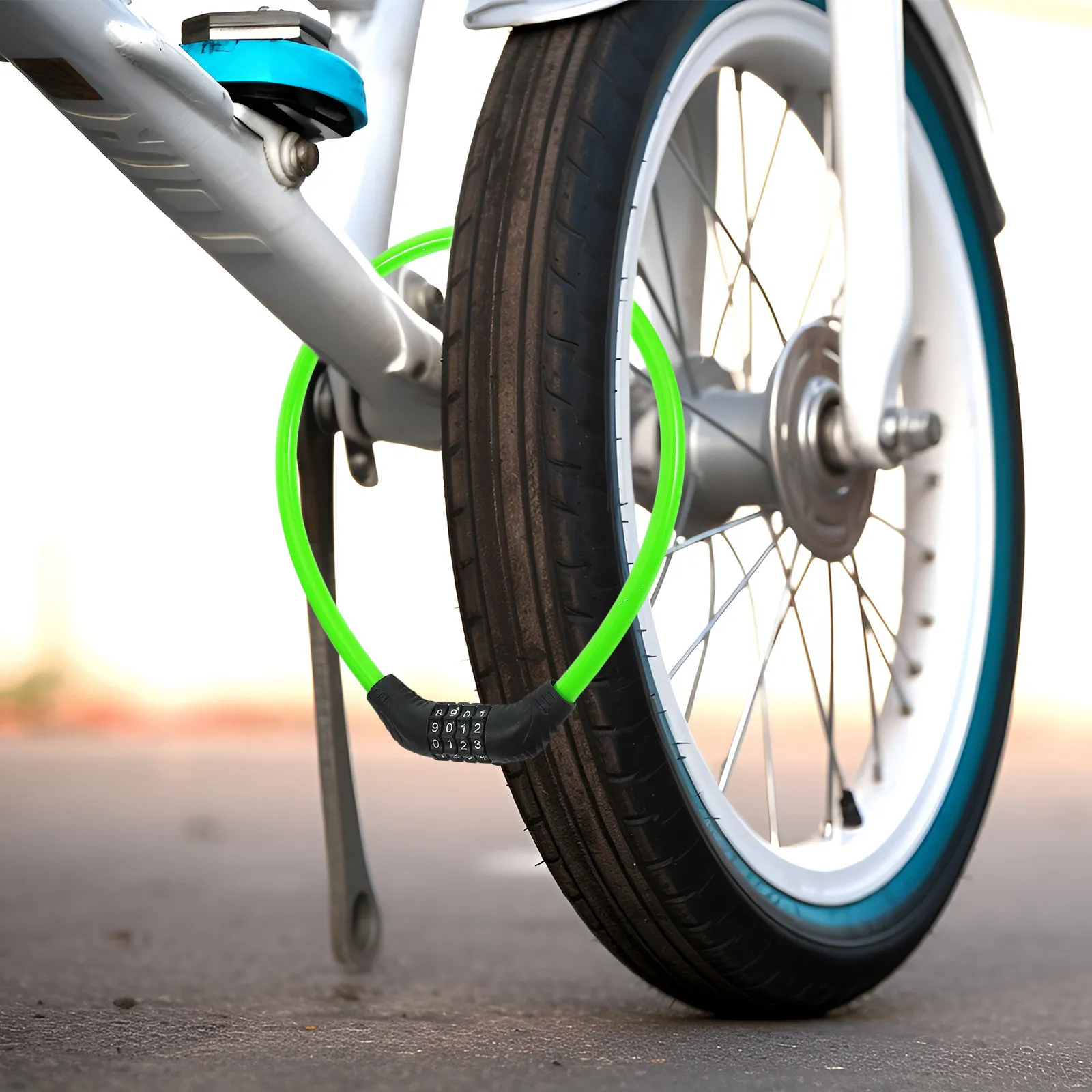 

Sturdy Steel Bicycle Anti-Theft Cable For Portable Bike Luggage Travel Gear Bike Security Lock Chain Lock