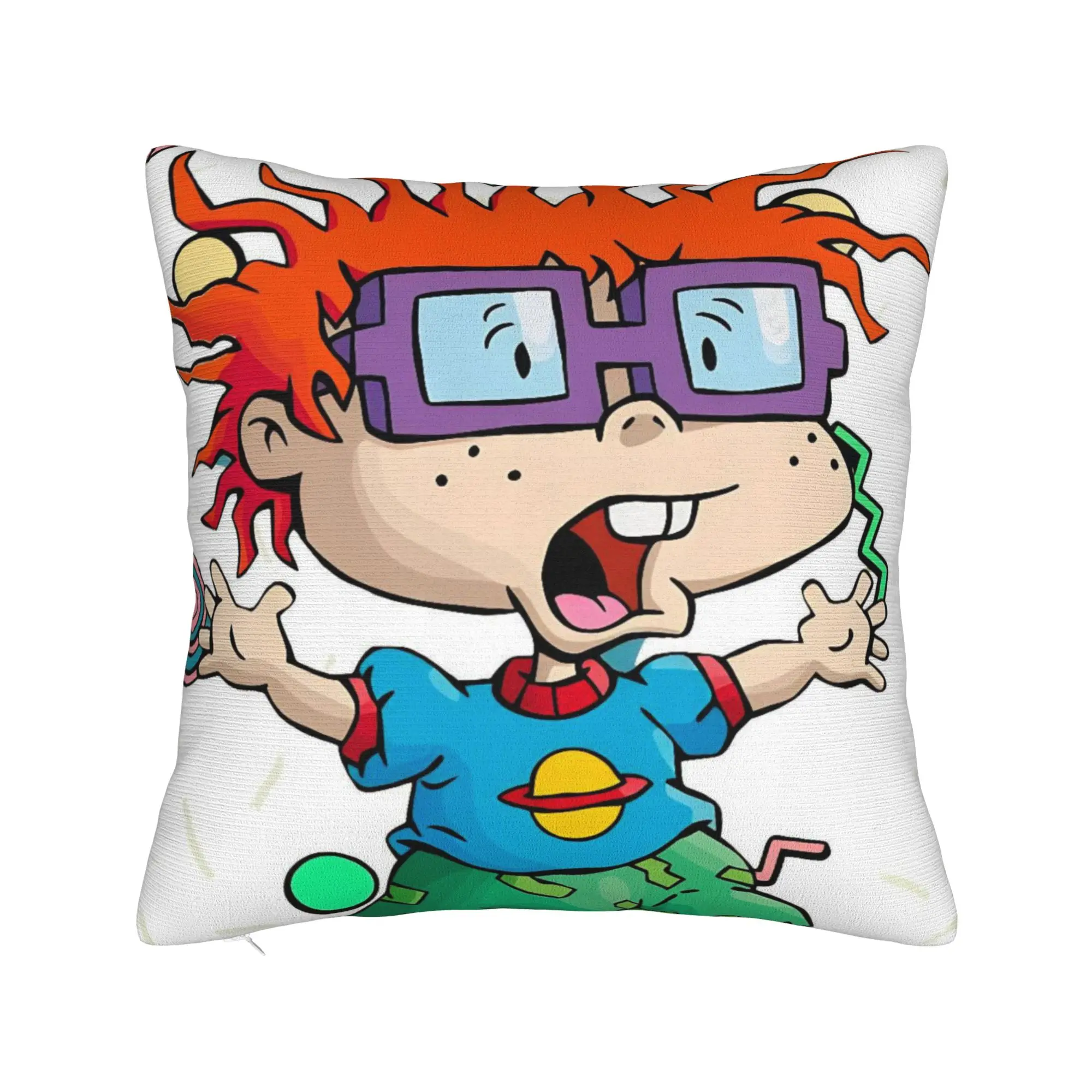 Cartoon R-Rugrats Pillowcases Merchandise Soft Cushion Cover Decoration  Throw Pillow Case Cover Bedroom Multi-Size