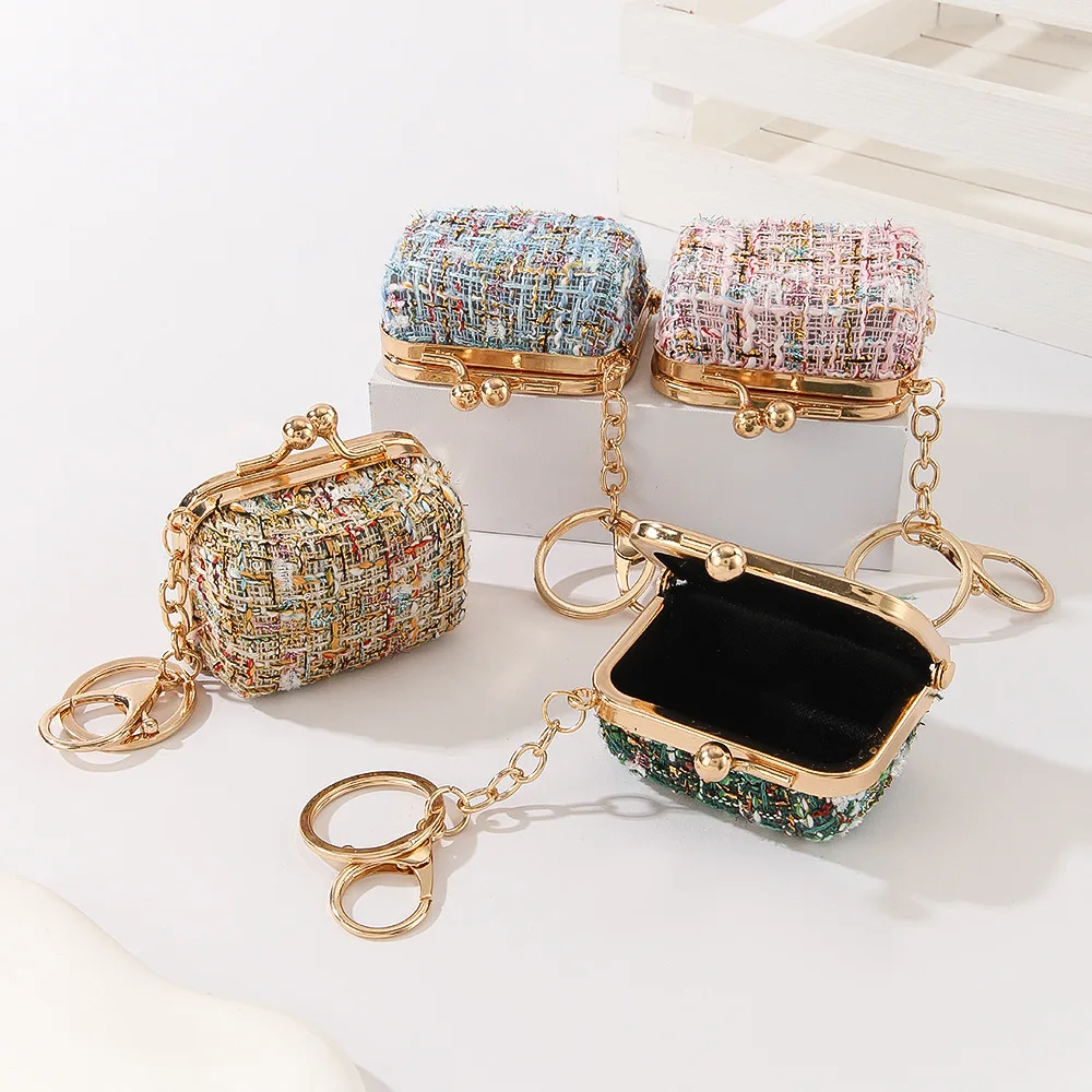 Colorful Small Fragrance Jewelry Organizer Necklace Earrings Coin Storage Bag Mini Bag Pendant Pendant Gift