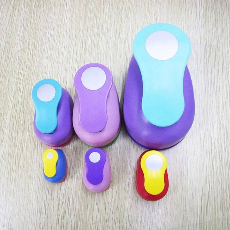 Craft Paper Round Hole Puncher Paper Cutter for Kids Birthday Card Making