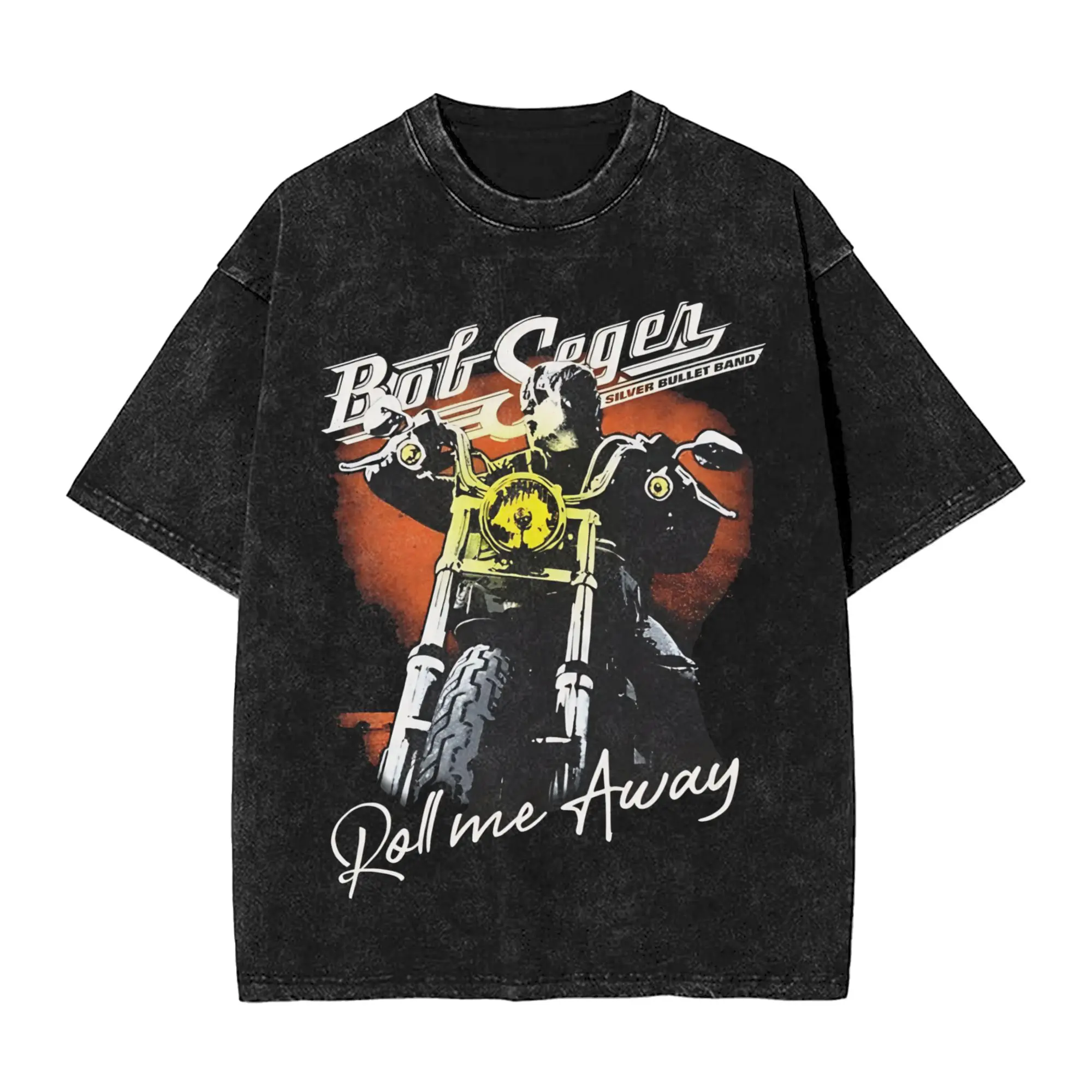 Bobs legend rock and Roll Segers Final Tour  T Shirts Hip Hop Washed 100% Cotton T-Shirt  Vintage Men Women Streetwear