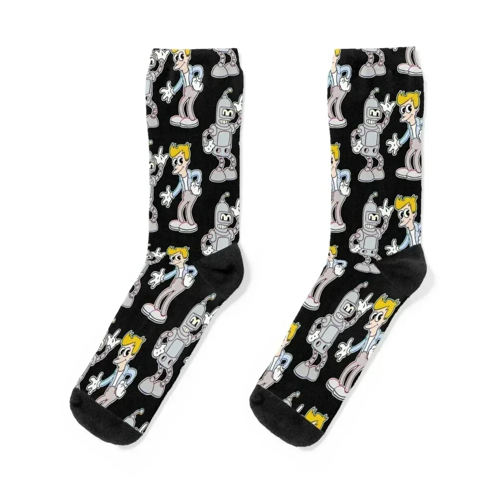 

BENDER AND FRY Socks winter thermal halloween Running Socks Woman Men's