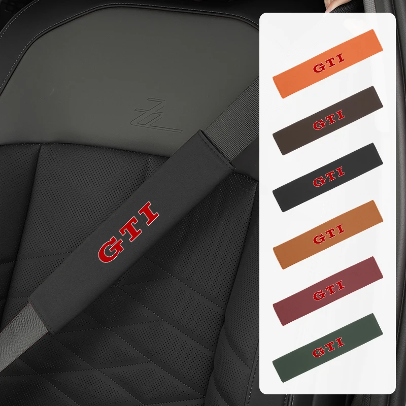 Car Seatbelt Shoulder Pad Auto Seat Belt Protective Padding Cover For Volkswagen VW Golf 4 6 7 GTI Tiguan Passat B5 B6 B7 Jetta