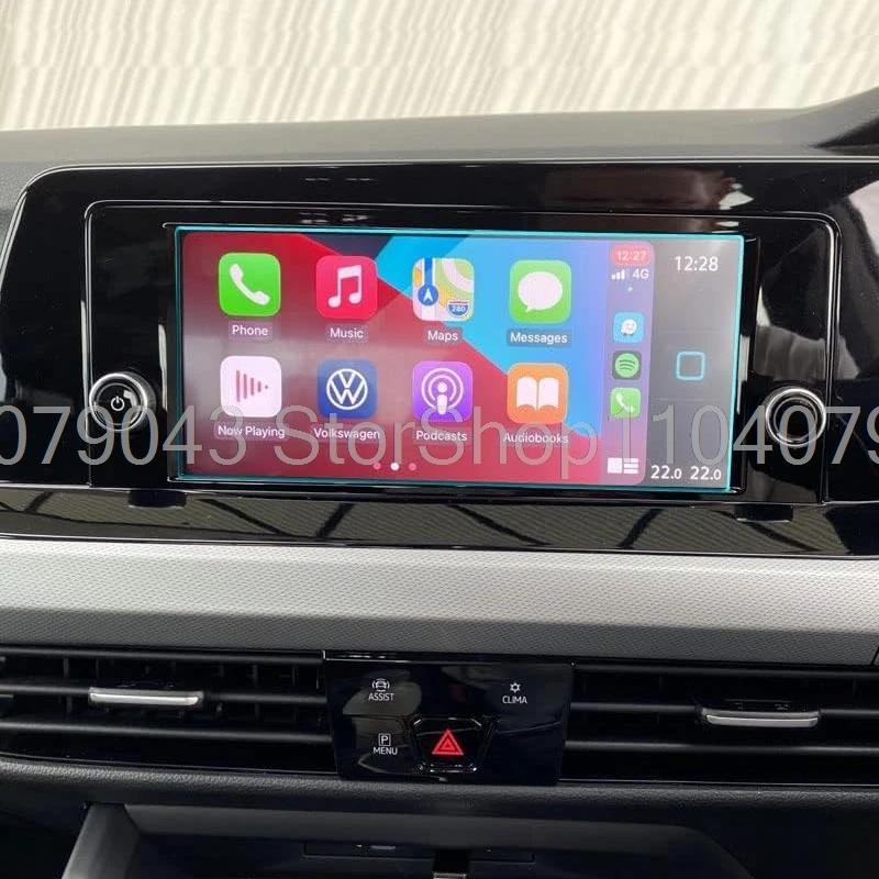 Tempered Glass Screen Protector For Volkawagen VW Golf MK8 2021 2022 8.25 inch Car infotainment radio GPS Navigation Screen
