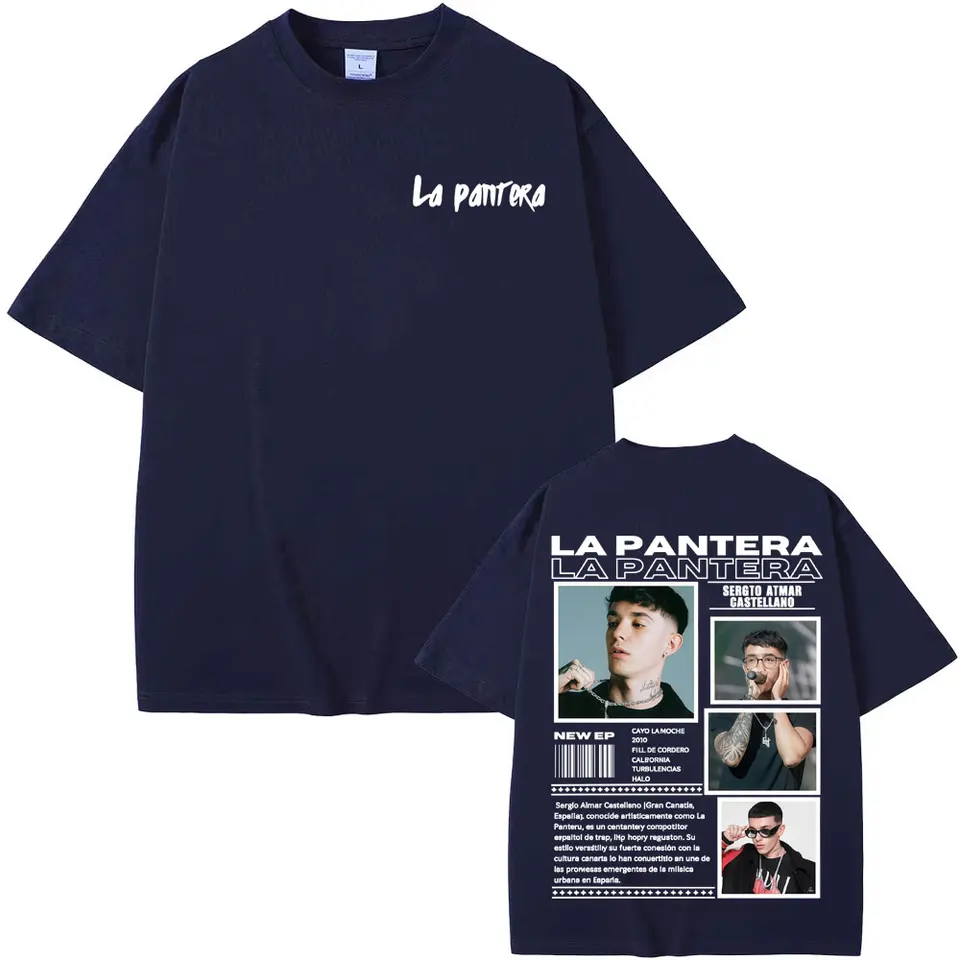 Singer La Pantera Album Tour 2025 Merch T Shirts Men Women Fashion