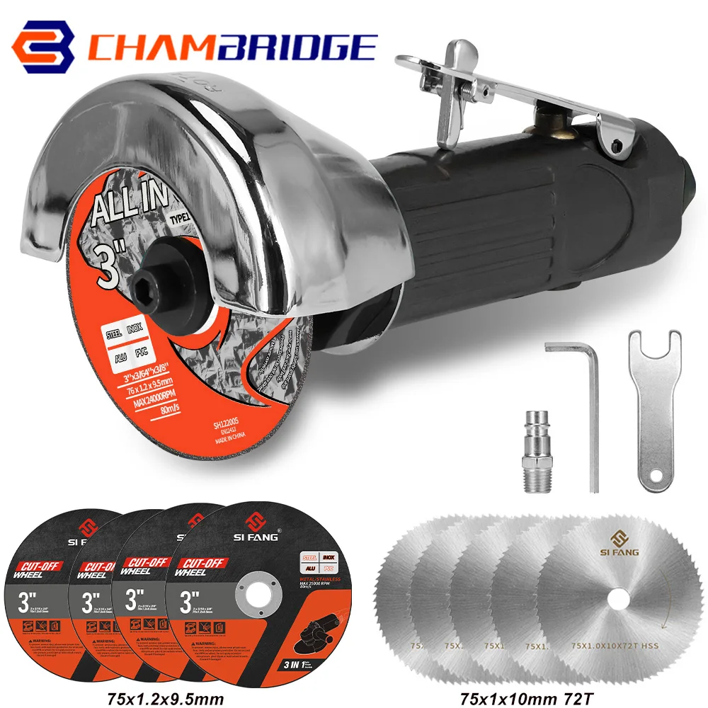Multifuncional Pneumático Metal Corte Ferramenta Máquina Cortar Moagem Processamento 20000rpm 3