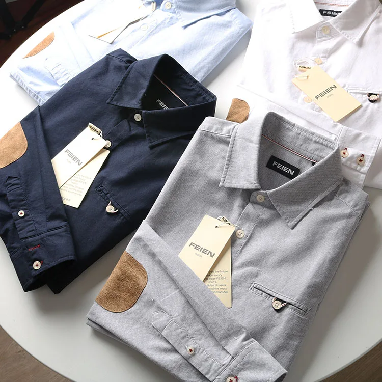 

00% Cotton Long Sve Men's Casual irt Faion Urban Sle All Seasons een Autumn Winter Versatile Stand Fit irt