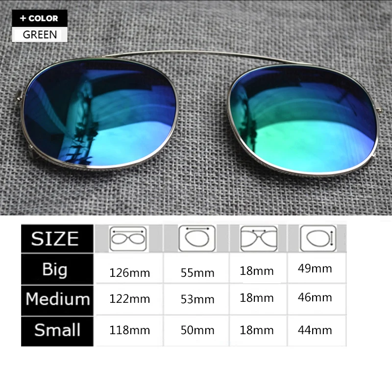 Lemtosh Clip On Sunglasses Men Johnny Depp Polarized Lens Women Luxury Brand Vintage Versatile Driver\'s Sun Glasses Lens