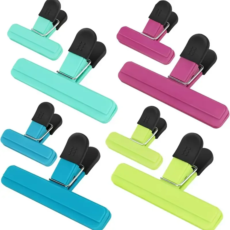1PCS Food Bag Clips-Plastic Sealing Clips for Chip Bags,Snacks,Bread Packaging - Reusable Kitchen Food Savers in Assorted Colors