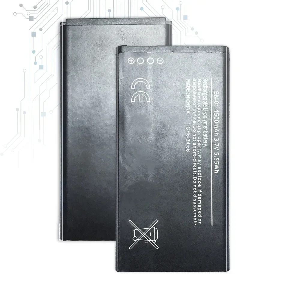 Mobile Phone Battery For Nokia X 1045 RM-980 Normy /X2 X+ Plus 1013 X2DS BN-01 1500mAh