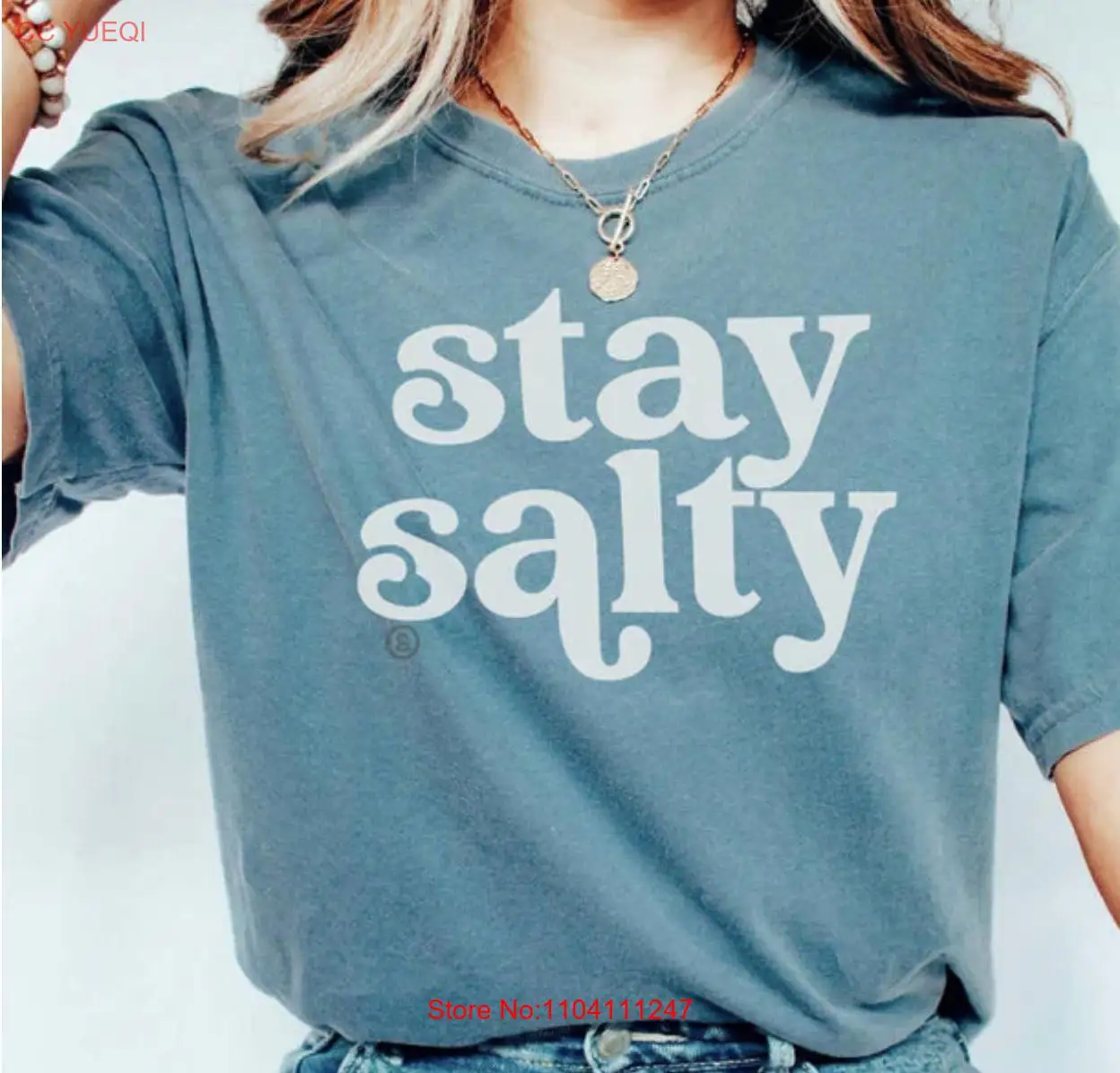 

Stay Salty T Shirt faith apparel christian salt of the Earth long or short sleeves