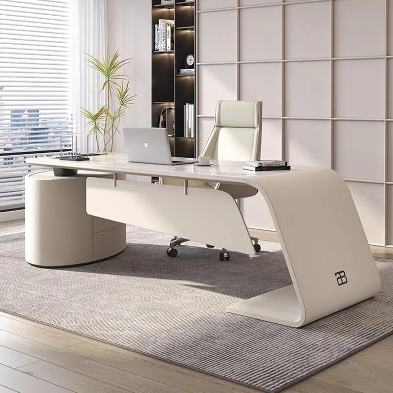 

Shelf Writing Desk Workstation Pullout Under Work Organizer Office Executive Writing Desk Gaming Tavolo Gaming Office Furniture