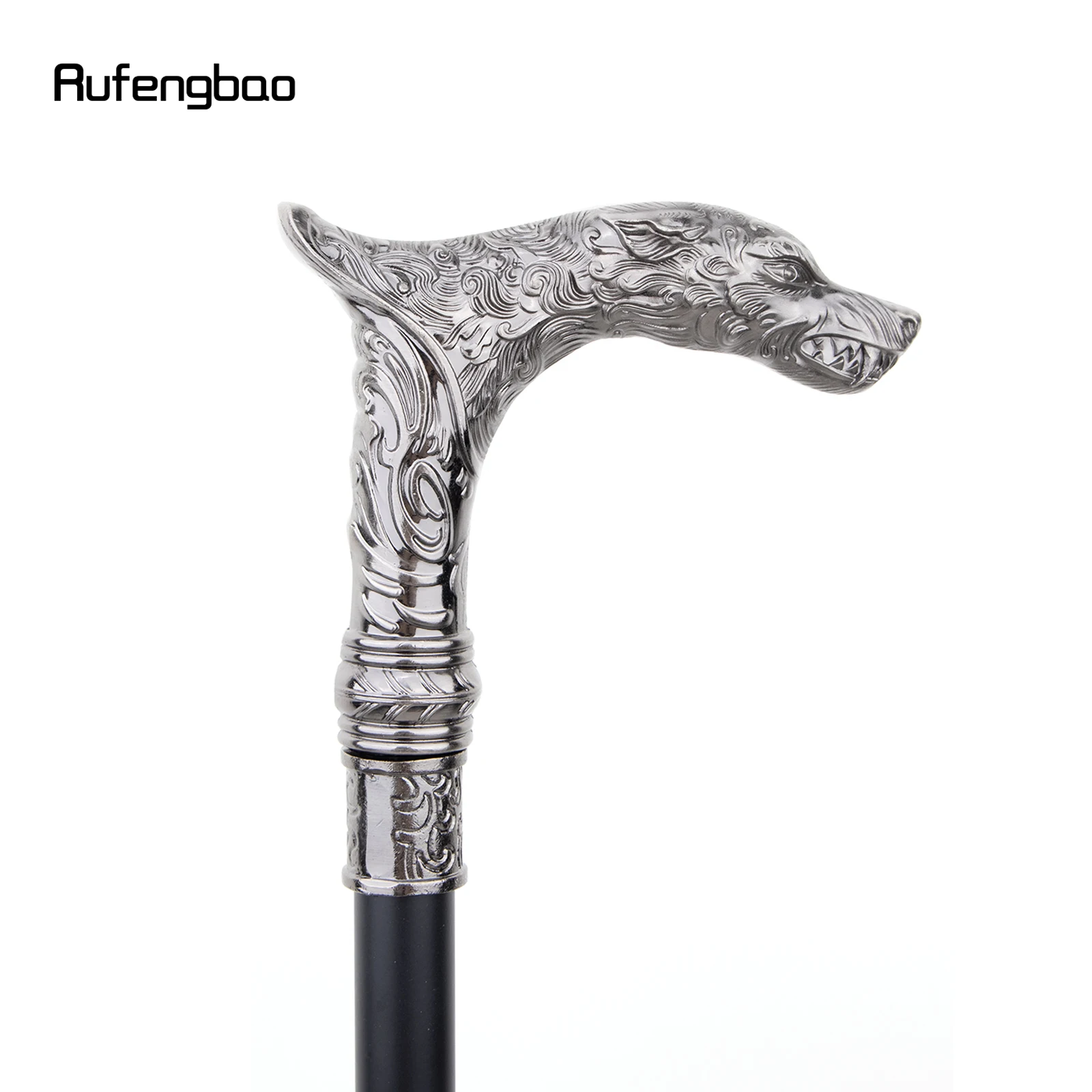 Big Teeth Wolf Fashion Walking Stick Decorative Vampire Cospaly Vintage Party Fashionable Walking Cane Halloween Crosier 93cm