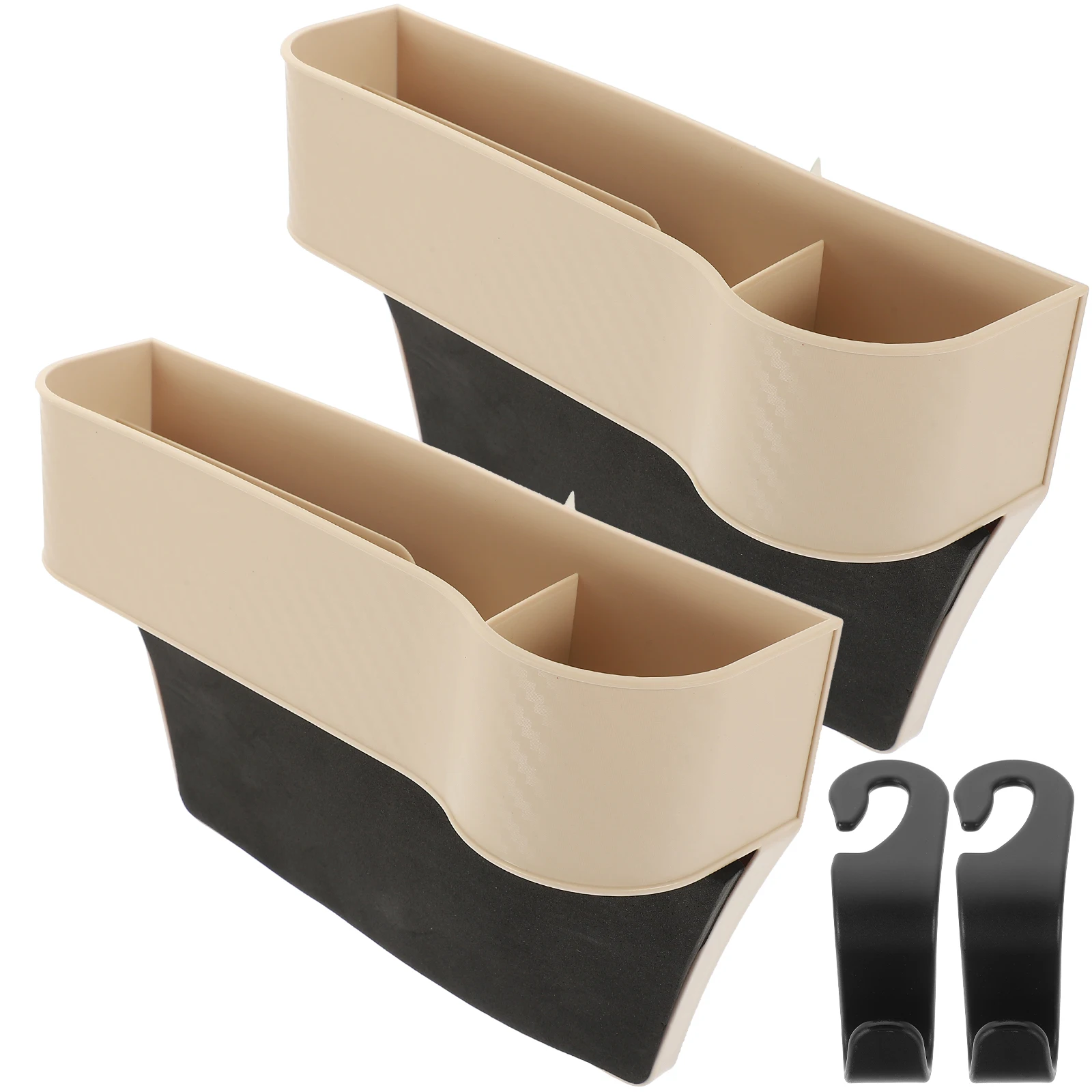 

2 Pcs Car Seat Storage Box Set Middle Console Organizer Gap Filler Gaps Organiser Interval Compartment between Seats Chair Back