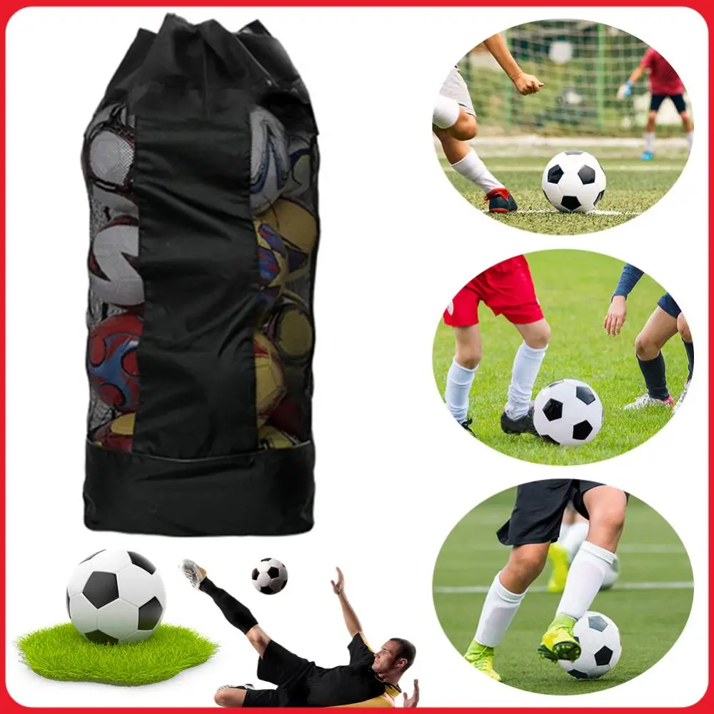 

Basketball Bag with Shoulder Straps Drawstring Mesh Balls Bag Sport Ball Bag Net Pack Gym Bag for Volleyball Football Basketball