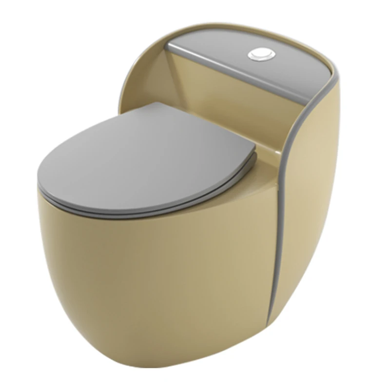 

Egg-shaped personalized creative color toilet siphon water-saving