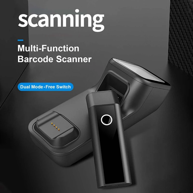 Handheld 1D/2D/QR Bar Code Reader BT & 2.4G Wireless & USB Wired Connection Easy To Use