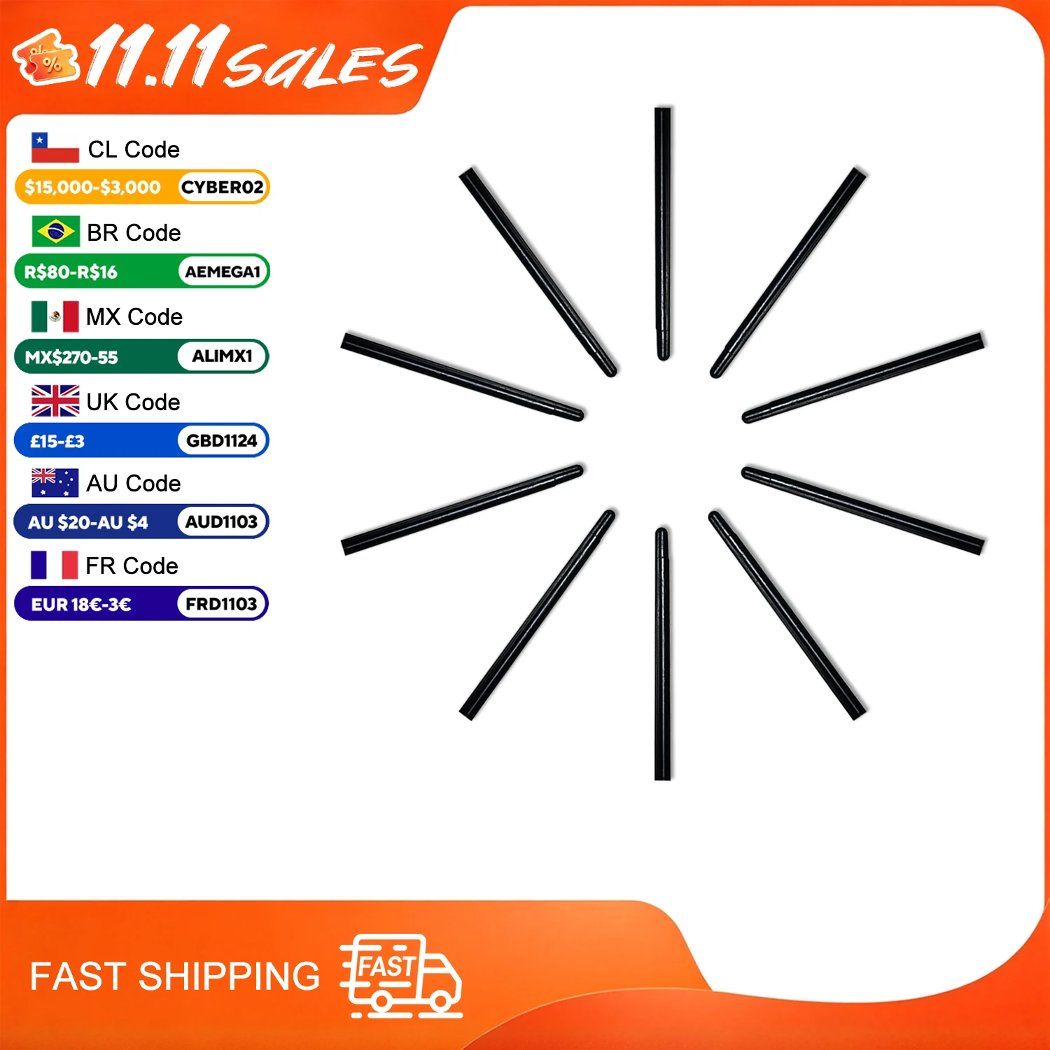 10 / 20 / 30 / 40 / 50 Pcs / Lot OEM Standard Replaceable Black Pen Nibs Tips for Wacom Pen Intuos Bamboo Pen