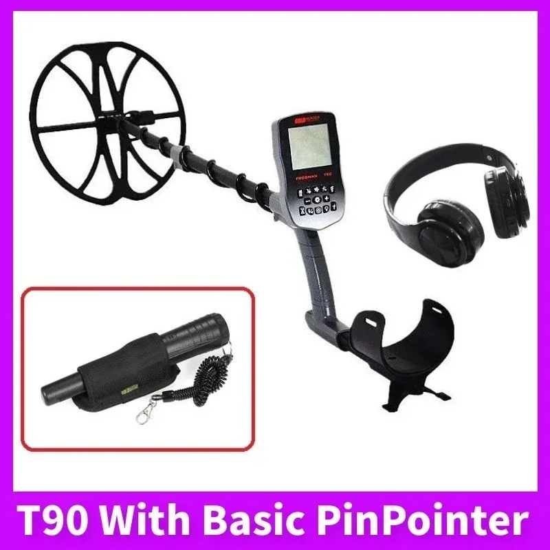 Gold Hunter T90 Gold Metal Detector Pinpointer Waterproof Professional Industrial Metal Detector With Headphones