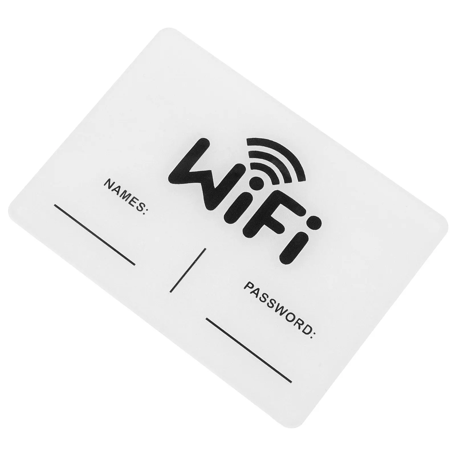 Acrylic WiFi Password Sign High Transparency Wall Mounted Minimalist Design for Guest Rooms Businesses Public Spaces WiFi