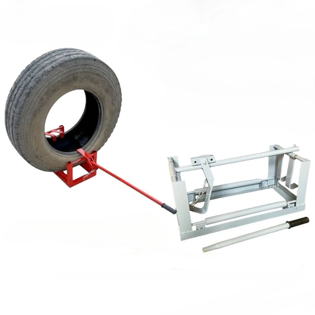

Manual Tire Expander for Large Vehicles Horizontal 1000-1200R Tire Spreader Special Tools for Truck Tire Maintenance and Repair