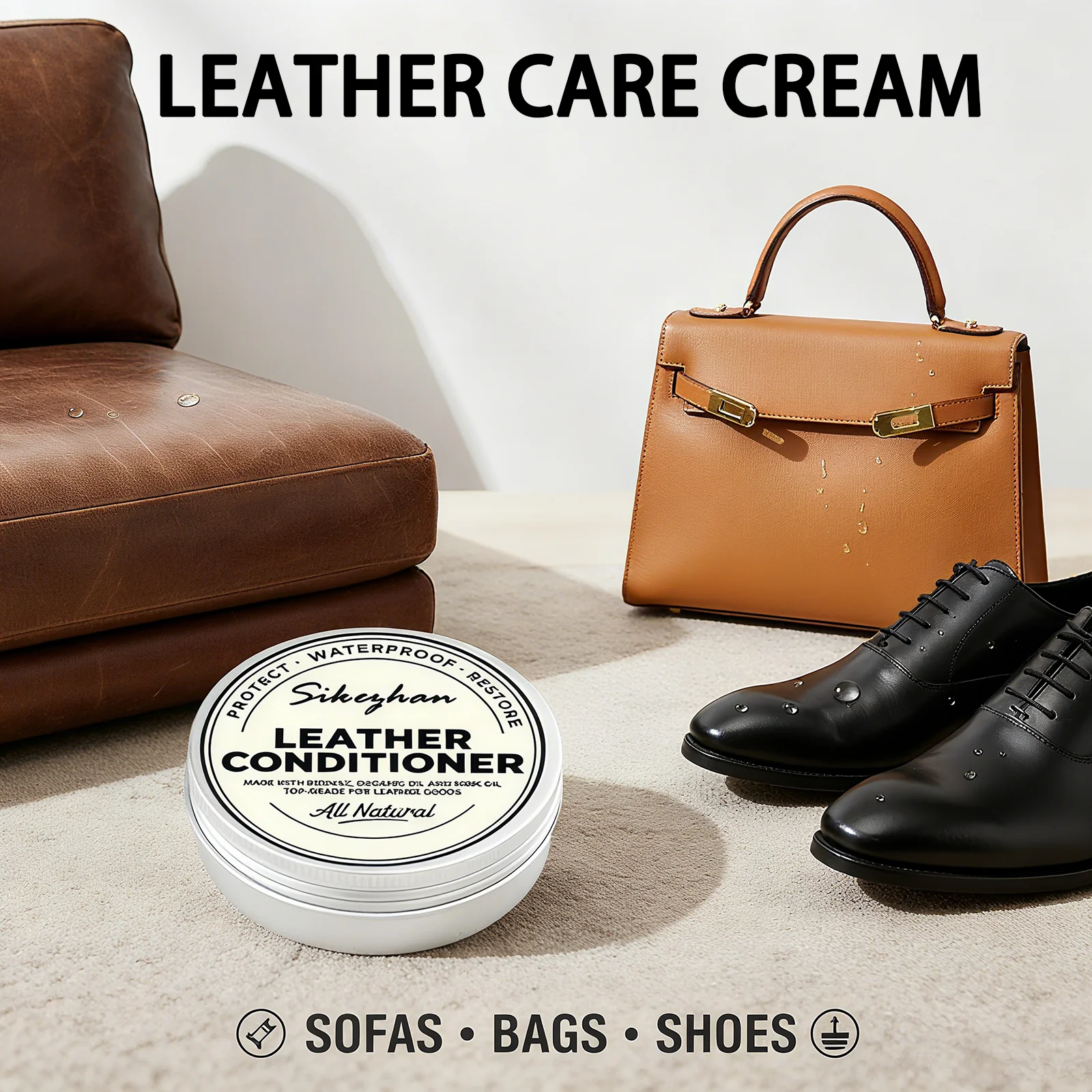 

Кондиционер для кожи с натуральным маслом норки — бальзам для ухода за кожей для диванов, стульев, сумок, кошельков и домашних изделий из кожи