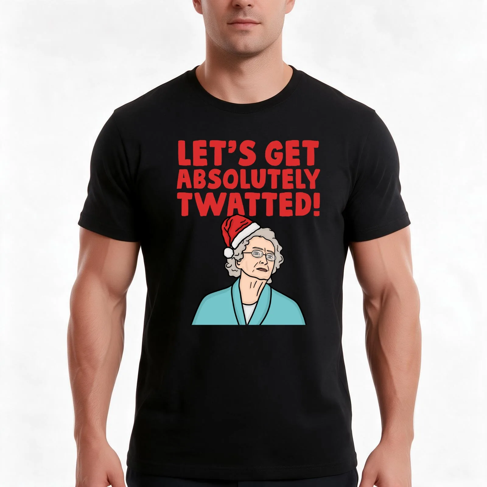Doris Gavin And Stacey Christmas T-Shirt, Summer Casual Cotton Tee, Oversized Streetwear Tops, Vintage Graphic Print