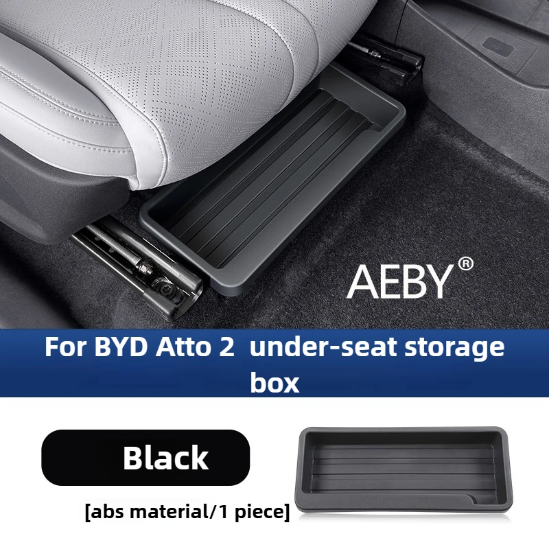 AEBY لـ BYD Atto 2 2024-2025 صينية تنظيم مخفية، غطاء تخزين إضافي تحت المقعد، منظم صندوق مخفي، تخزين السيارة، مناسب حسب الطلب #5