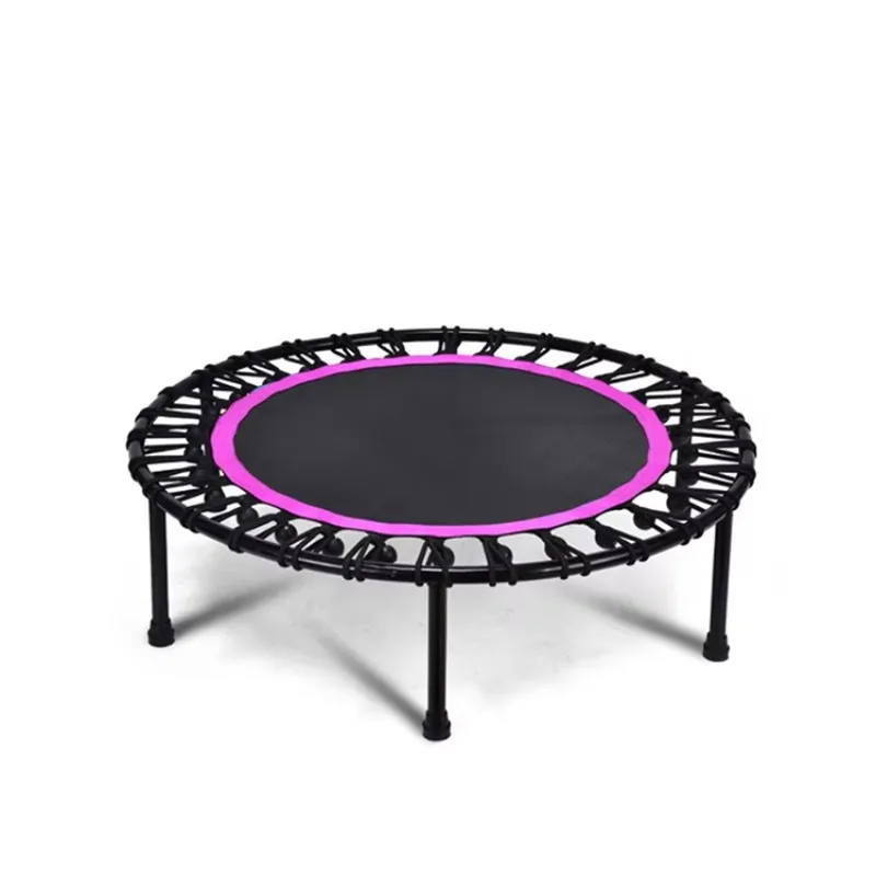 

Mini 50\" Indoor Fitness Trampoline Bungee Rebounder Jumping Cardio Trainer Workout for Adults