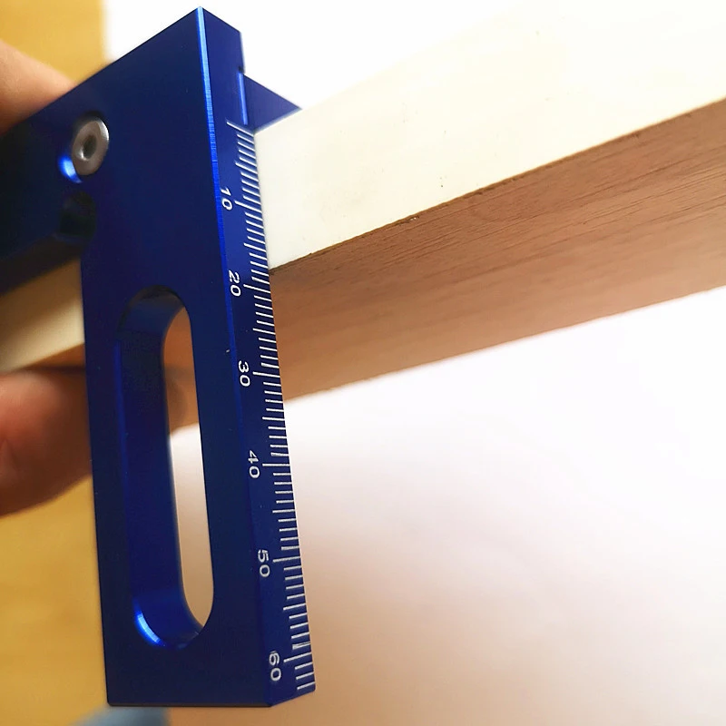 Houtbewerking Vierkante Gradenboog Aluminium Verstek Driehoek Liniaal Hoge Precisie Lay-Out Meetinstrument Voor Ingenieur Timmerman