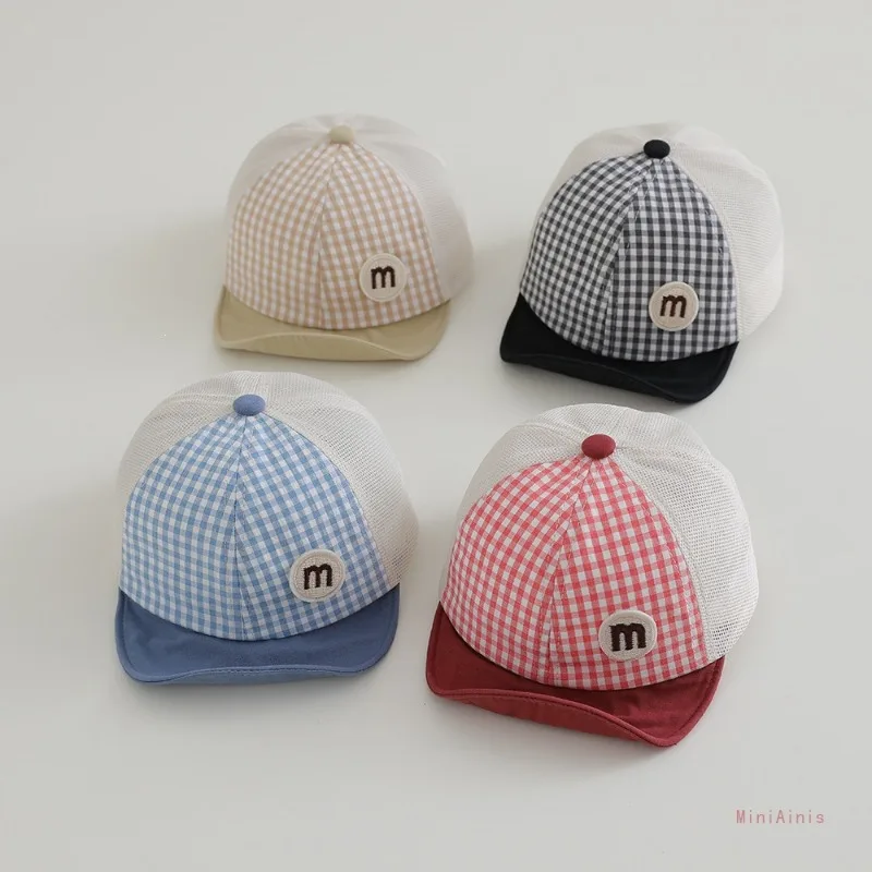 Baby Hat Sun Protection 48-52cm 1-3 Years Boys Toddler Girls Hats Summer Soft Brim Baseball Cap Mesh Breathable Thin Kids Cap view 6