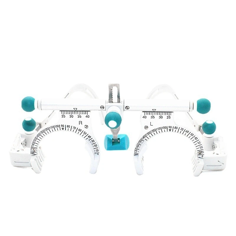 

Half-frame optometry try-on frame, ultra-light half-titanium try-on frame, adjustable leg mirror multi-function semi-round try-o