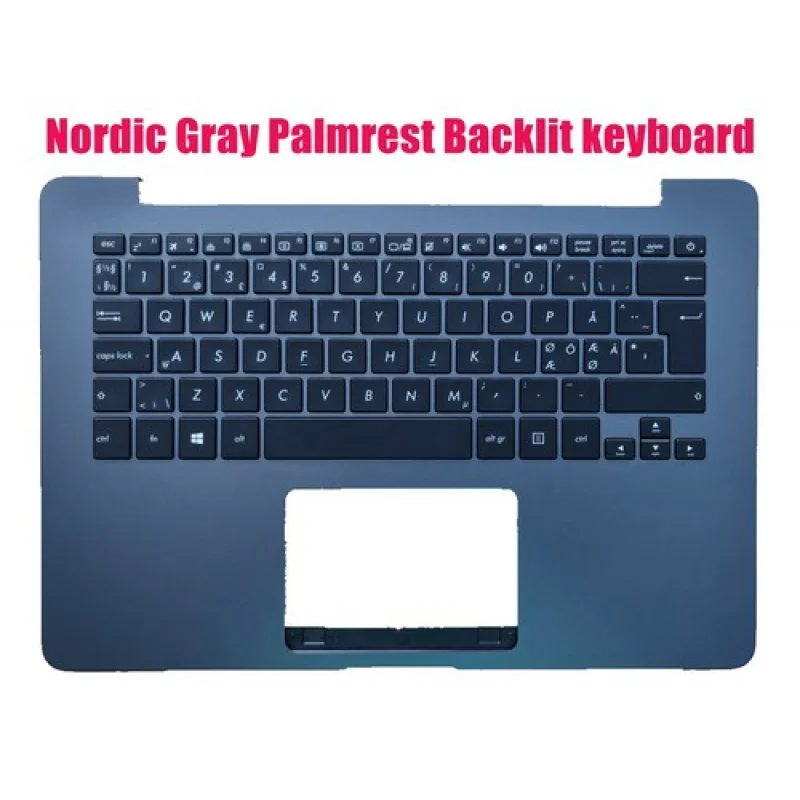 

Y+Nordic Gray Palmrest Backlit keyboard for Asus UX430U UX430UA UX430UQ UX430UN