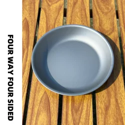 Plato de titanio ligero para comedor al aire libre, fruta, Camping, Picnic, senderismo, mochila, contenedor de alimentos, vajilla para barbacoa