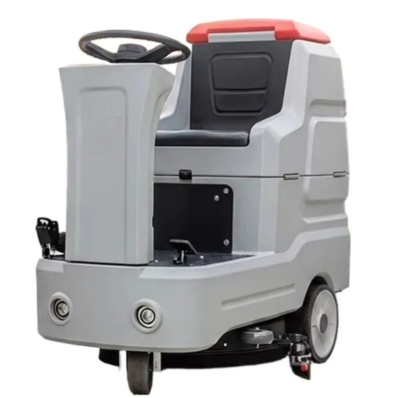 Heavy Duty Ride On Floor Scrubber Sweeper 220V Commercial Cleaning Machine For Warehouse Concrete Epoxy Ground Mopping