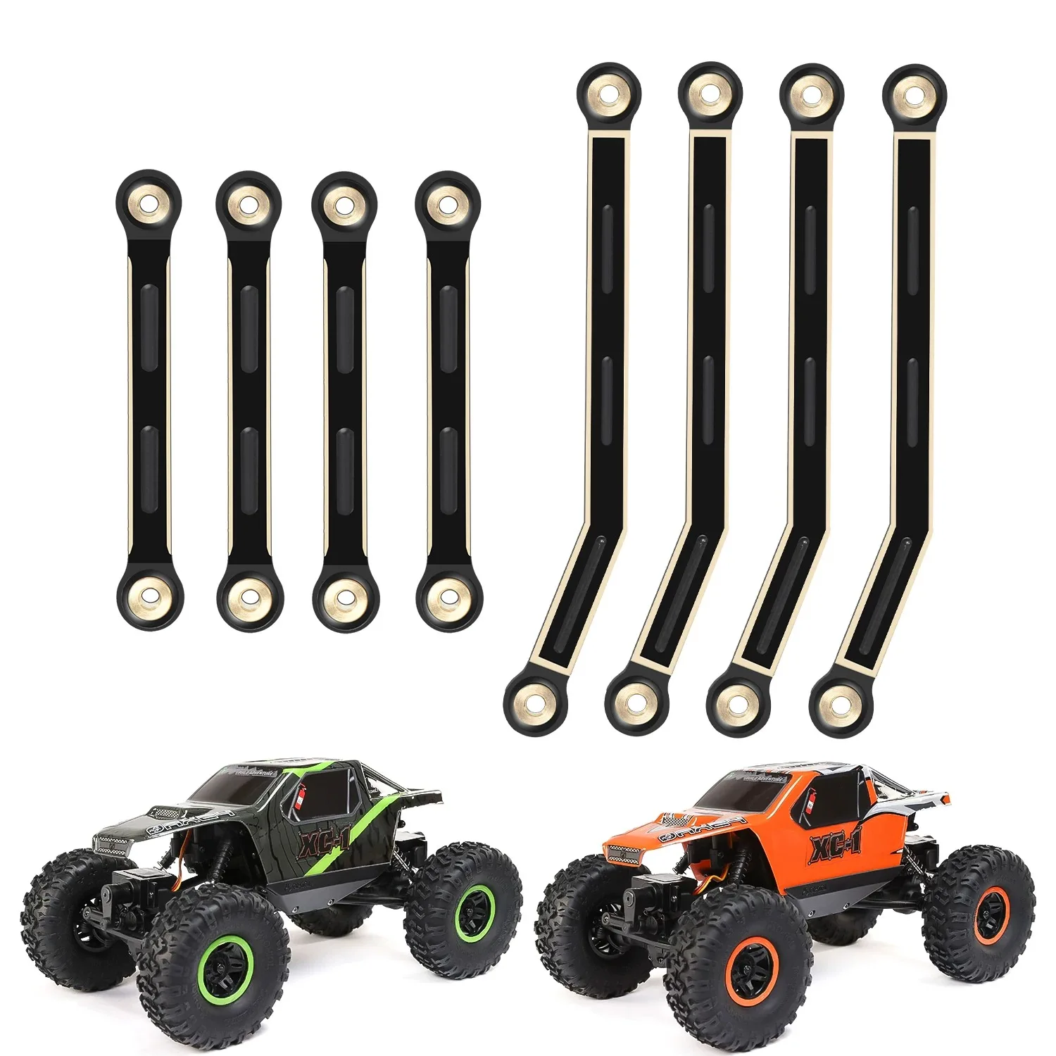 

8PCS Brass Tie Rod Linkage For Axail AX24 1/24 RC Car Upgrade Parts