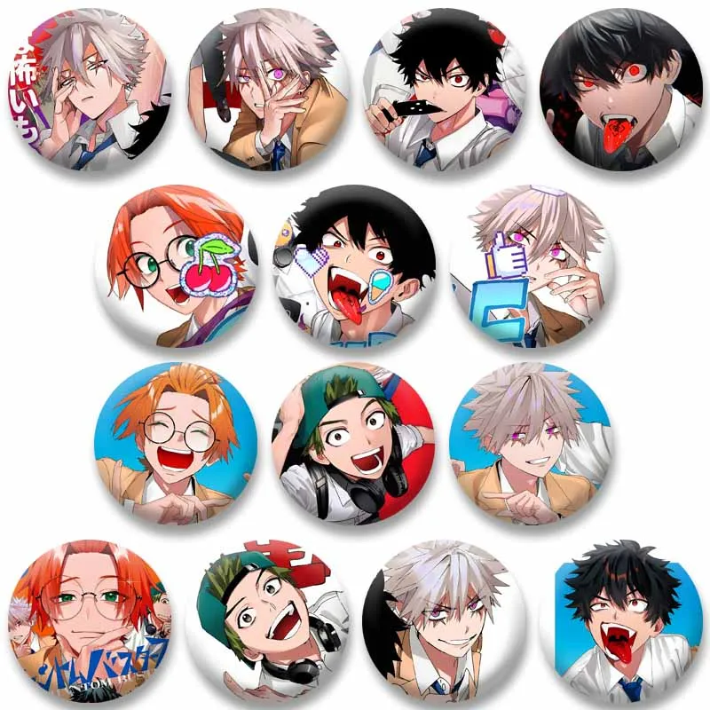 Broche de Manga Phantom Busters, figura de personalidad de dibujos animados, insignia de Mogari Kaoru para bolsa de ropa, Pin de joyería, juguetes, regalo para amigos y niños