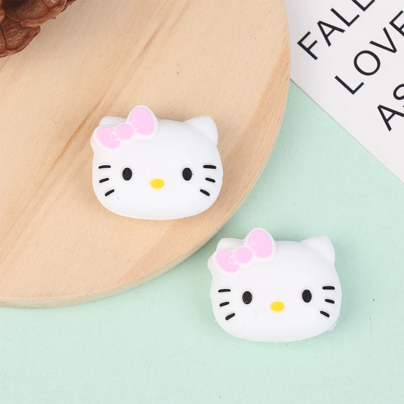 2Pcs Cartoon HelloKitty Stoßdämpfer Silikon Tennis Schläger Stoßdämpfer 3D Tennis Schläger Integrierte Stoßdämpfer Dämpfer