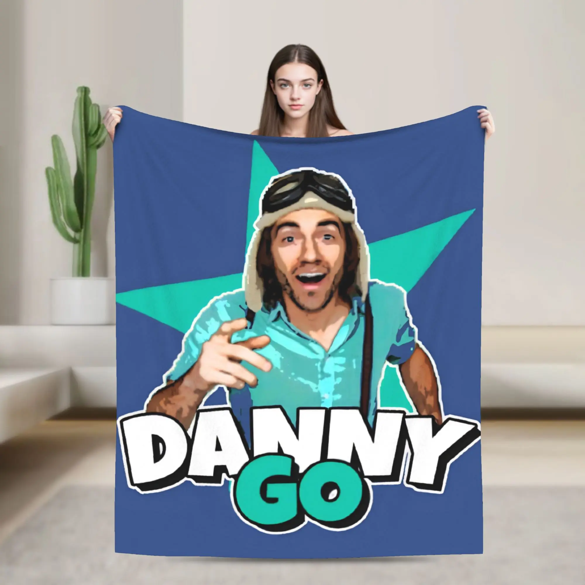 Dannys Go  Gift Blanket For Men Women Warm Cozy Fluffy  Throw Blankets for Bed 50x60 Inches Multiple Sizes