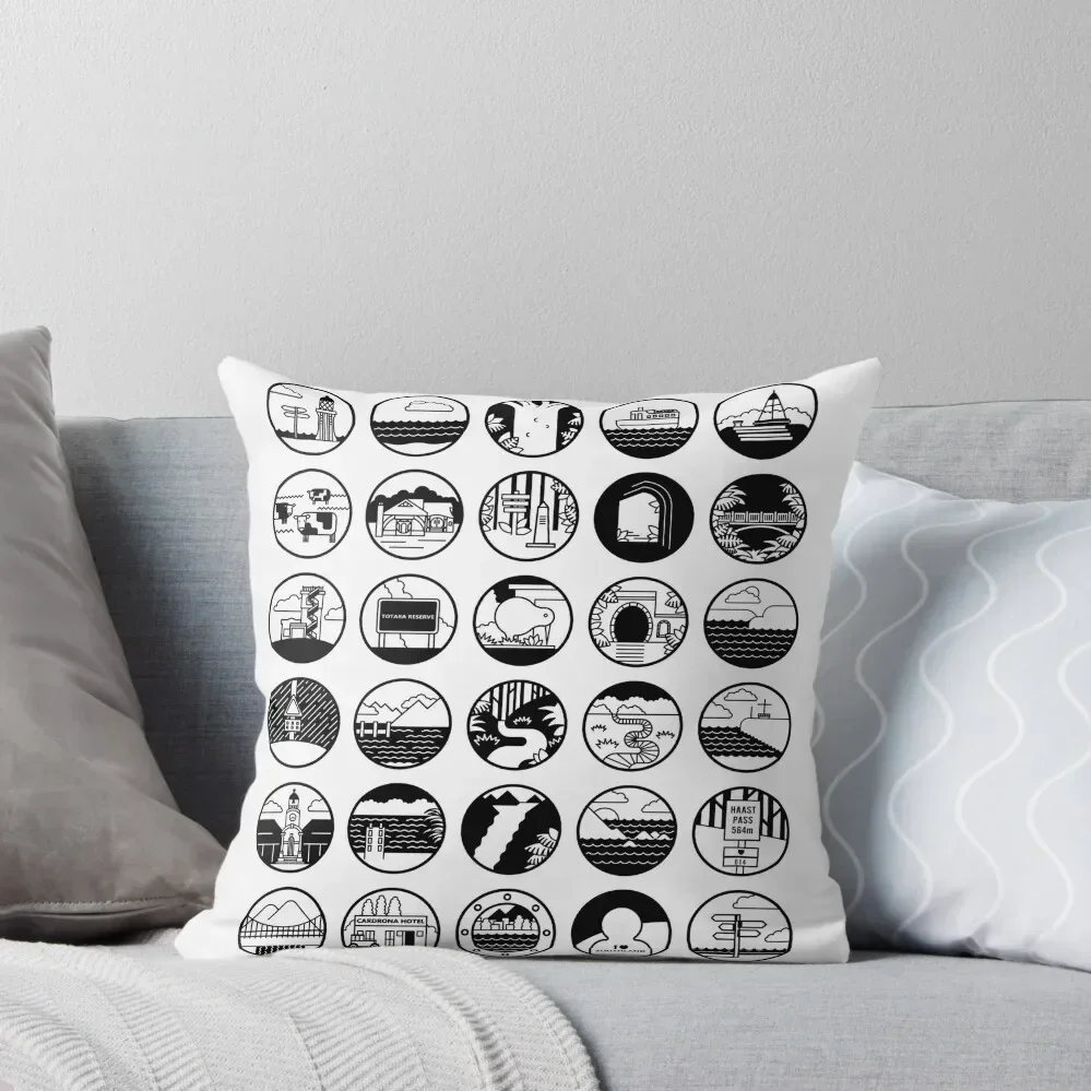 Tour Aotearoa - A 3000km Bike Odyssey Throw Throw Pillow Room decorating items Custom Cushion Photo Custom Cushion pillow