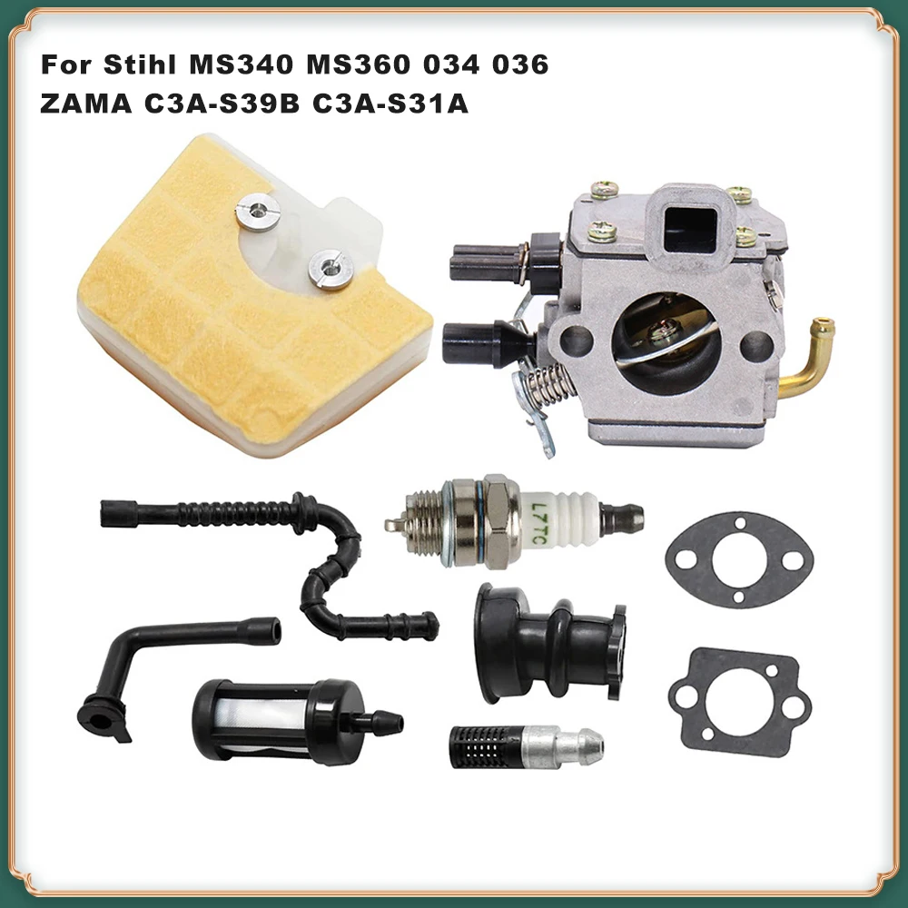 Carburetor for Stihl MS340 MS360 034 036 ZAMA C3A-S39B C3A-S31A Chainsaw