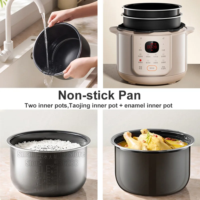 Supor Schnell reiskocher Multifunktions-Schnell kochtopf 24h Termin 5l Doppel liner Rindfleisch Eintopf Fleisch für die Küche